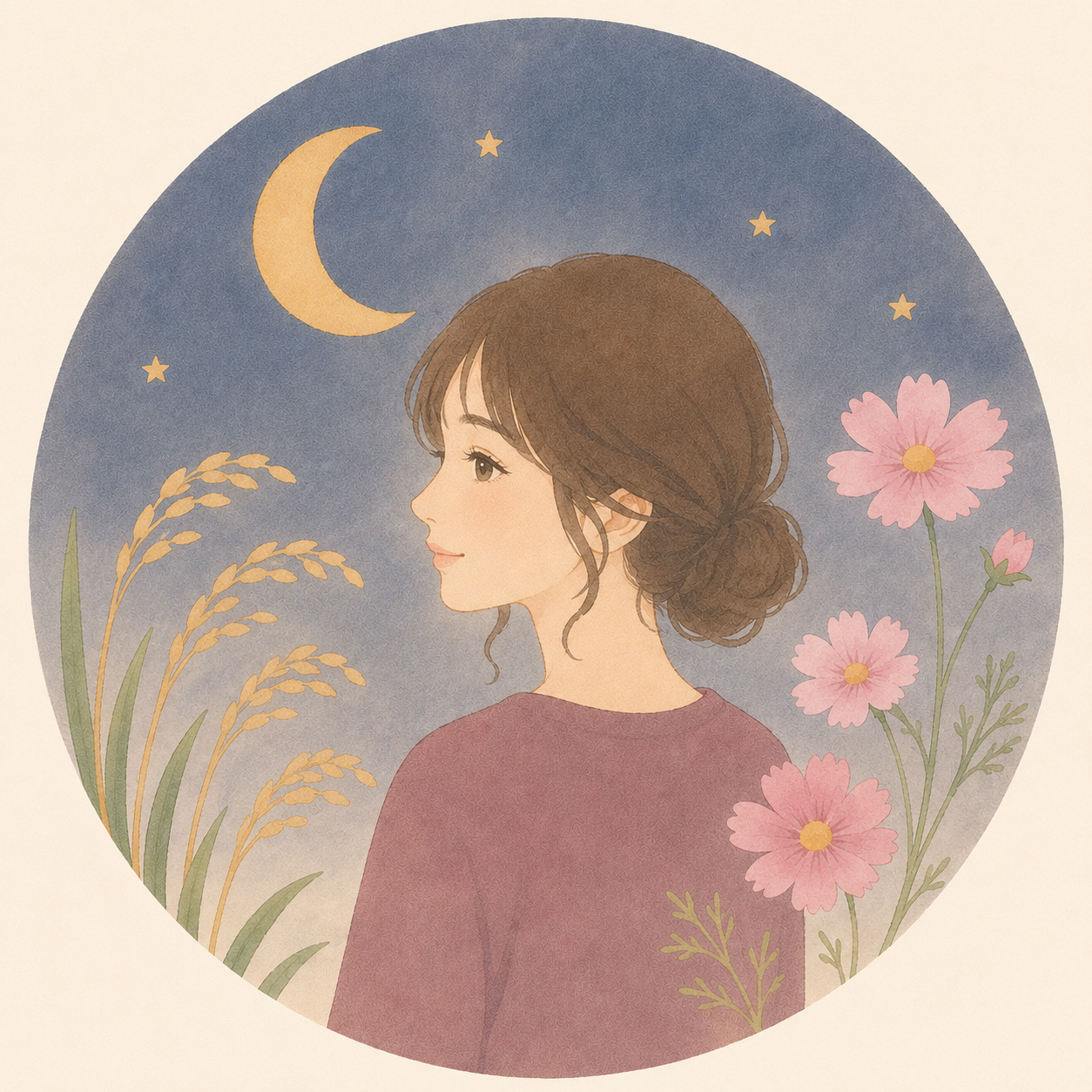 なつめの似顔絵